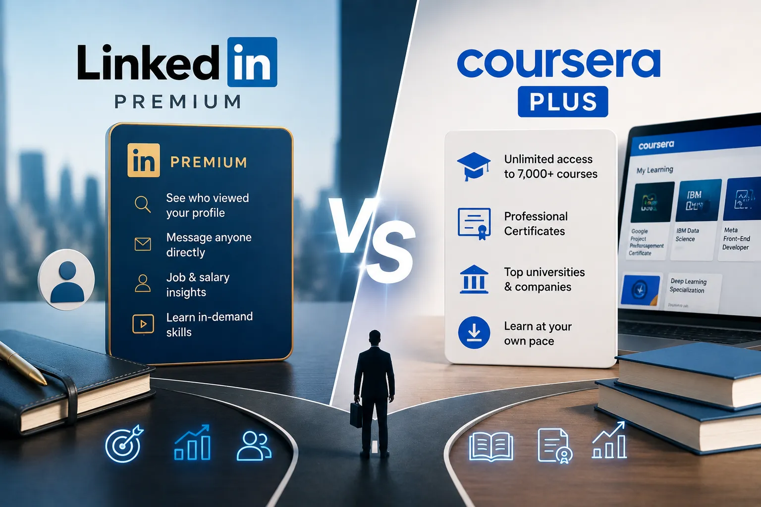 LinkedIn Premium vs Coursera Plus: Which One Actually Moves Your Career Forward
